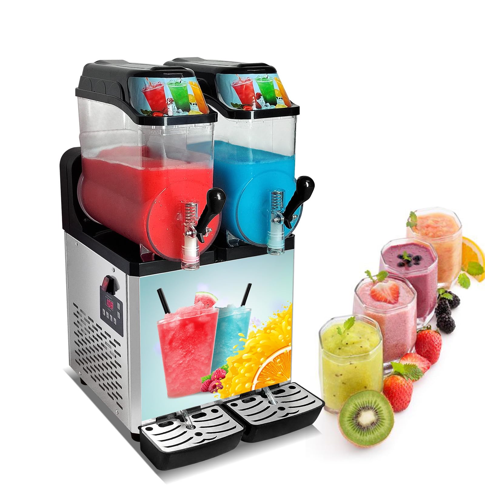 Amazon.com: Kolice Commercial Double 12L Tanks Slushie